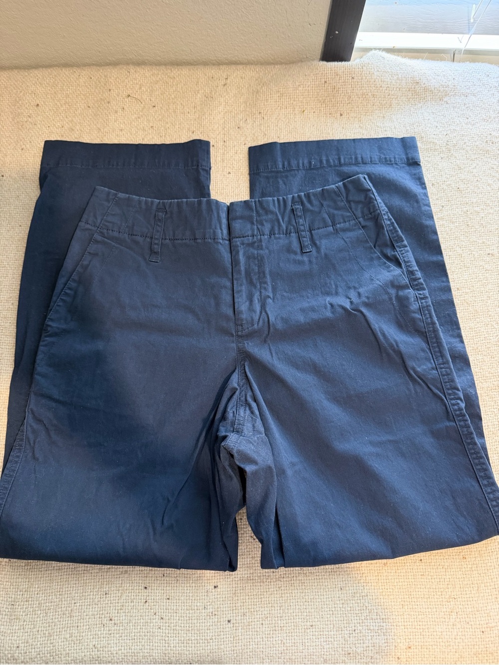 Womens Classic Navy Chino Pants